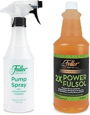 Fuller Brush 2X Power Fulsol Degreaser Concentrate + 16 oz Pump Spray Bottle – Heavy‑Duty Multi‑Surface Cleaner – Cuts Grease, Oil & Grime – Makes 30 Gallons & 200 Sprays