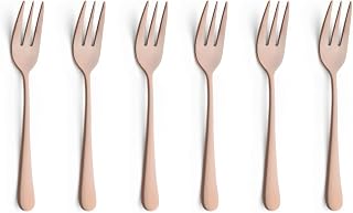 Amefa Cake Forks, Stainless Steel, Black, Klein