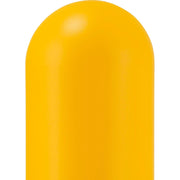 60"H Smooth Bollard Post Sleeve with Dome Top by Global Industrial – 56"L x 7"W x 60"H, HD Polyethylene, Yellow, Model BOL6YL