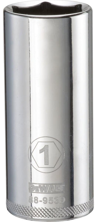 1/2" 6 PT Deep Socket by DEWALT – One Size, Chrome Vanadium Steel, Multi, Model DWMT88953B