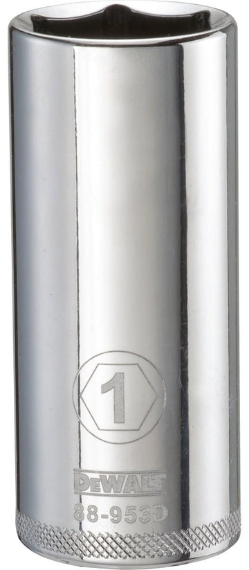 1/2" 6 PT Deep Socket by DEWALT – One Size, Chrome Vanadium Steel, Multi, Model DWMT88953B