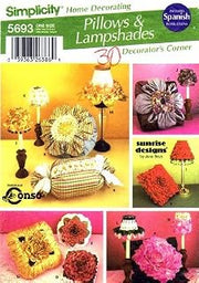 Simplicity 5693 Sewing Pattern Home Decorating Pillows Lampshades