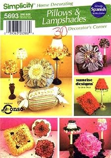 Simplicity 5693 Sewing Pattern Home Decorating Pillows Lampshades
