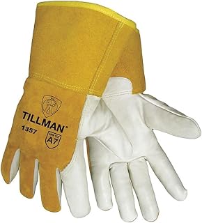 Tillman 1357 Gloves, Straight Cuff, Wing Thumb, Premium Cowhide, 2XL, 1 PR 13572X - 1 Each