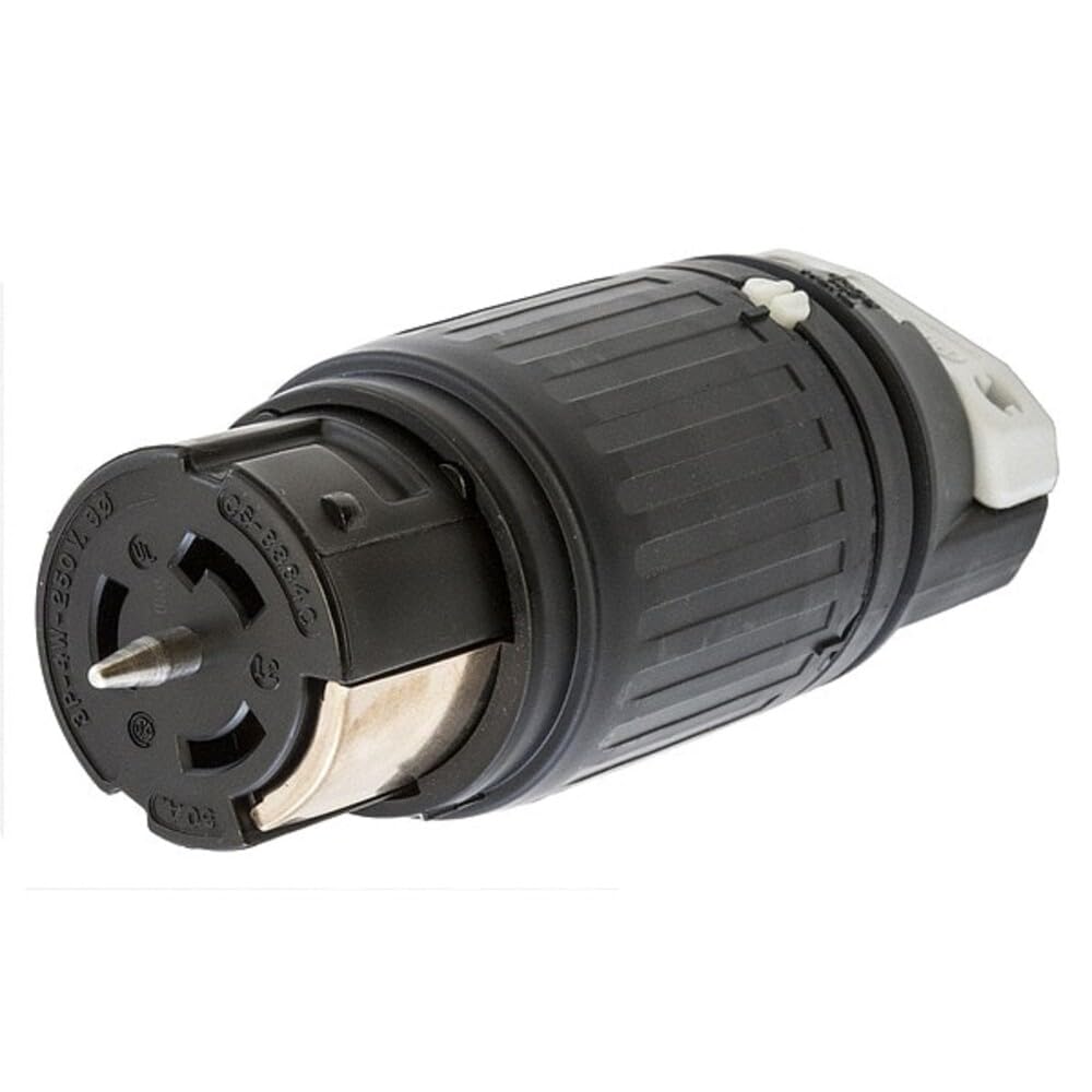 Locking Connector by Hubbell – Nylon, Black, White, Model CS8364C