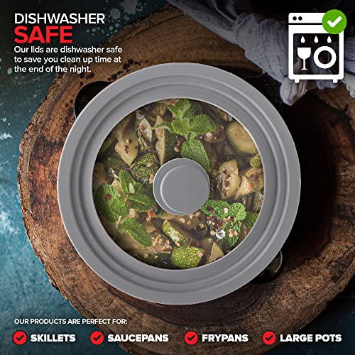 Modern Innovations Grey / 7 to 12 Inch / Modern Lids