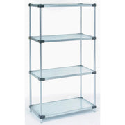 Galvanized Steel by Nexel – 4, Galvanized Steel, Grey, Model 18426SZ