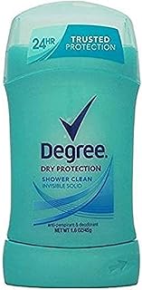 Degree Shower Clean Dry Protection Antiperspirant Deodorant Stick, 1.6 oz , blue