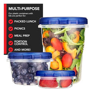 Stock Your Home 21 Count / Blue / 32.0 ounces Container Sets