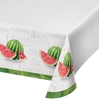 Creative Converting Farm Fresh Watermelon Paper Tablecloth