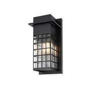 Palmer One Light Outdoor Wall Sconce Black by Lighting Design – Iron, Black