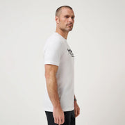 Mens Perfect Plan Tee by TravisMathew – Small, Cotton Blend, White, Model A42242