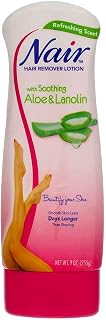 Nair Hair Remover Lotion Aloe & Lanolin 9 Ounce (266ml) (2 Pack)
