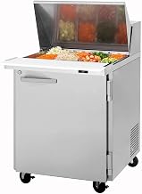 Turbo Air PST-28-12-N Pro Series Mega Top Sandwich Salad Prep Table, Single Section, 12 Pan Top Opening