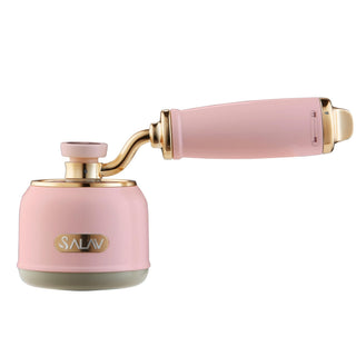 Retro Edition 2-in-1 Rechargeable Fabric Shaver & Lint Roller by SALAV – 8.5in x 3.25in x 3.5in, Plastic, Rose, Model LR-900