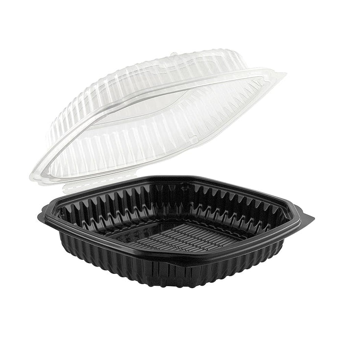 4691011 Blk/Clr Hinged 47.5 Oz. Container - 120 / CS