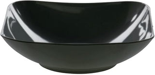 HUBERT Serving Bowl Melamine Black 7 1/4" Square