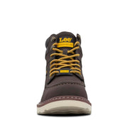 Men's Russet Steel Toe Work Boot by Lee – 6.5 Wide, Chocolate, Model M000274-201