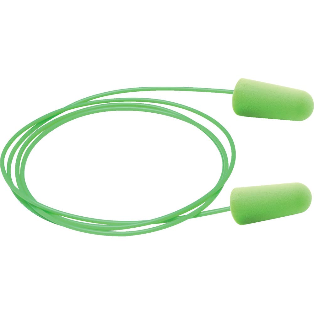 MLX6900 - Pura-Fit Single-Use Earplugs by Moldex – 1 Count (Pack of 1), Polyurethane Foam, Green, Pack of 100