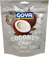 Goya Coconut Fruit Chips, High in Calcium, Sodium Free, Good Source of Iron, Non-GMO, 1 Ounce (Pack of 6)
