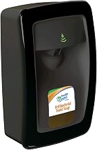 Designer Series Automatic Wall Mount Dispenser, for use with Health Guard® soap or sanitizer, Durable and Easy to Install, Batteries Included, Black with Black Trim, Sold one Each, Kutol #MS016BK31