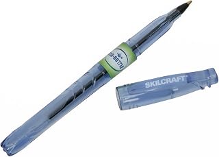 AbilityOne 7520016827161 - SKILCRAFT® Eco-Bottle Stick Ballpoint Pen - Medium Point - Black Ink - 12 units