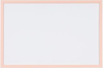 MasterVision Pastel Magnetic Dry Erase White Board, 16" x 12", Salmon Pink Frame, Decorative Whiteboard for Kitchen, Dorm, or Classroom, Wall Décor for Home Office