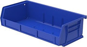 Akro-Mils 30232 AkroBins Plastic Storage Bins, 5"x11"x3", Blue, 8-Pack