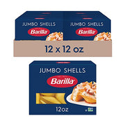 Barilla Wheat / 12 Ounce (Pack of 12) / Jumbo Shells Pasta, 12 oz Boxes (Pack of 12) Pasta & Noodles
