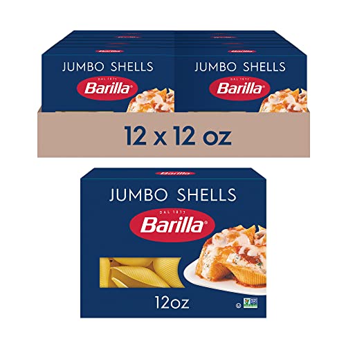 Barilla Wheat / 12 Ounce (Pack of 12) / Jumbo Shells Pasta, 12 oz Boxes (Pack of 12) Pasta & Noodles