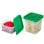 Cambro Green, Translucent / 2 and 4 QT + Lid / 1 Container Sets