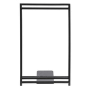 Black Metal Sign Holder - 5 1/2"L x 8 1/2"H by HUBERT – Metal, Black, Model 41689
