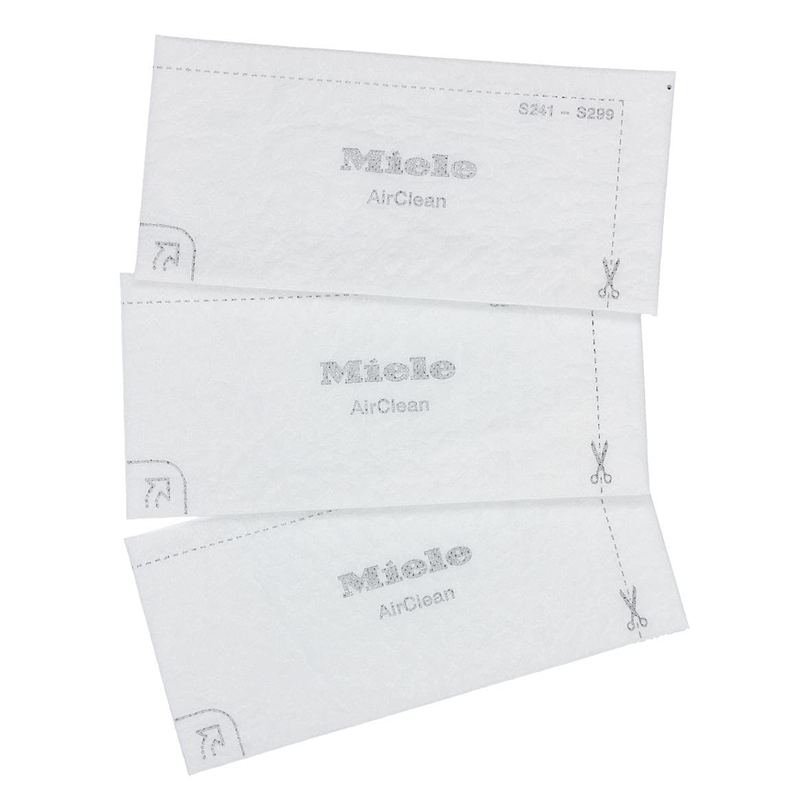 Filter for Vacuum Cleaner Carpet Sweeper by Miele – Pack of 3, Model super air cleaner