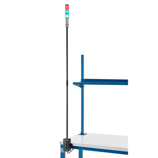 Workbench LED Stack Light by Global Industrial – Aluminum, Silver, Model WB-TP LGT