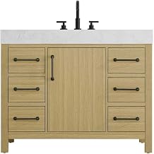 Elegant Kitchen and Bath 42" Single Bathroom Vanity in Honey Brown