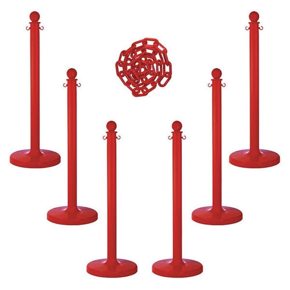Mr. Chain 2.5 inches Dia. / Red / 1 Chain Barriers