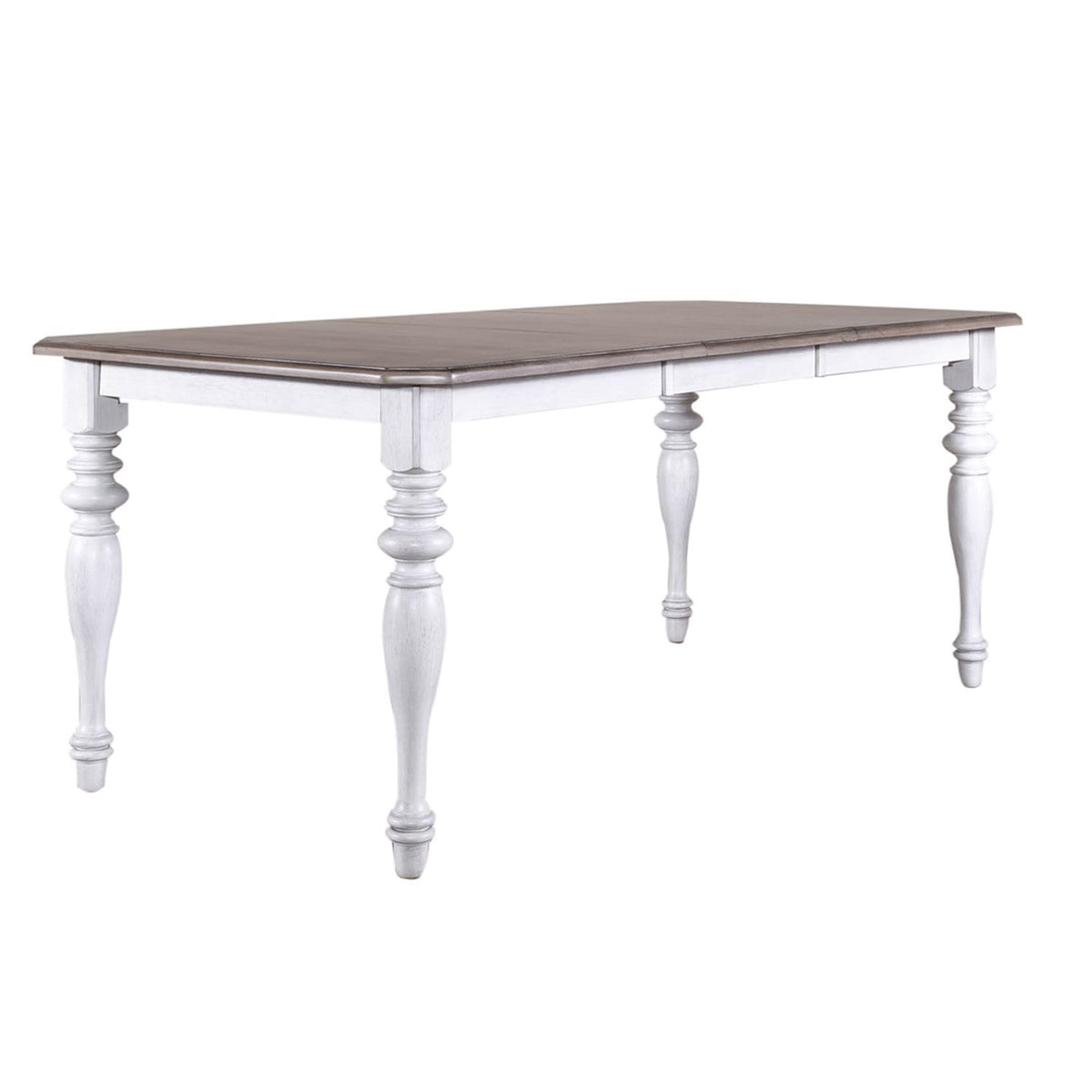 Liberty Furniture Ocean Isle 7 Piece Rectangular Table Dining Room Set Traditional - 6 X Back Side Chairs - Antique White & Weathered Pine by LIBERTY FURNITURE INDUSTRIES, INC. –