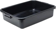 Winco 5" Black Bus Box Dish Tub for Restaurants