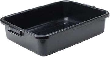 Winco 5" Black Bus Box Dish Tub for Restaurants