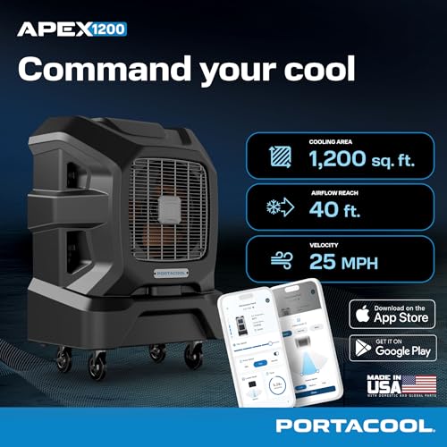 Portacool 1200 SQ. FT. / Black / 1 Portable