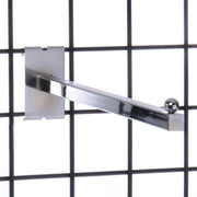 Gridwal Faceout Square Tube 12" Chrome by Retail Resource – Chrome, Model GGW12