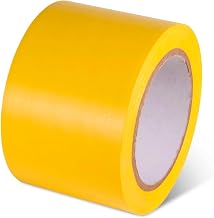 Global Industrial Safety Tape, 3" W x 108'L, 5 Mil, Yellow, 1 Roll