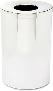 Safco 9695 Reflections Open Top Waste Receptacle, Chrome