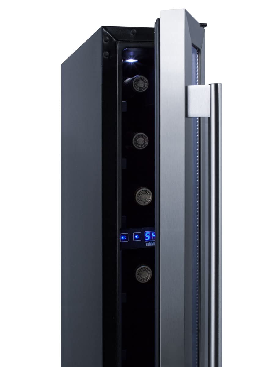 Summit Appliance Glass / Black / 6 inches wide / 5.3 liters Freestanding Wine Cellars