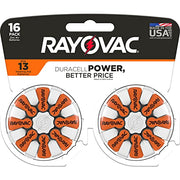 Rayovac 16 Count / Orange Tab / Size 13 Batteries & Chargers