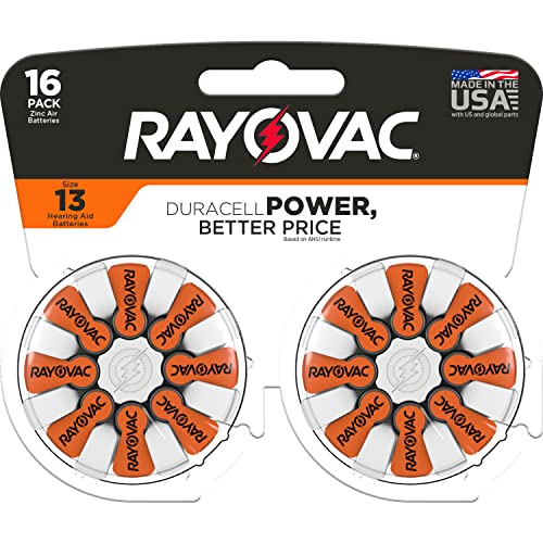 Rayovac 16 Count / Orange Tab / Size 13 Batteries & Chargers