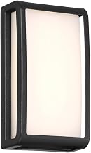 20024LEDDMG-BL/ACR Montana - 8.5W 1 LED Outdoor Wall Mount-9 Inches Tall and 5 Inches Wide, Finish Color: Black