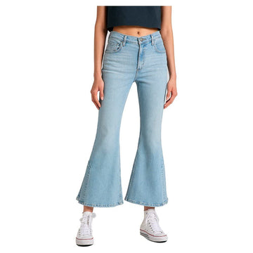 Women's Split Leg Flare Jeans by Lee – Cotton, Sunbleach, Model L33BBEMT