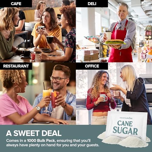Stock Your Home White / 1000 Count / 1000 White Granulated Sugar