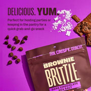 Brownie Brittle Dark Chocolate Sea Salt / 5 Ounce (Pack of 6) / Gift Box Brittle